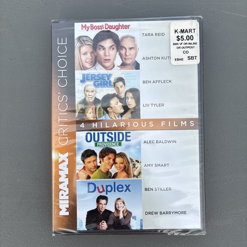 Miramax 4 Movie Comedy Set Jersey Girl Outside Providence Duplex New Sealed
