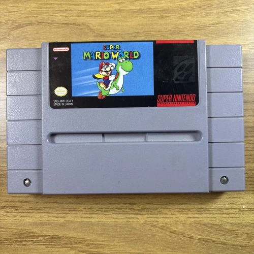 Super Mario World (SNES Super Nintendo) Authentic, Tested & Working