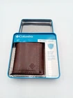 Columbia Brown Security Wallet w/ Built in RFID Shield (NEW)