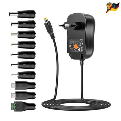 Netzteil 45W AC DC 5V 6V 9V 12V 15V 3A 10 DC Stecker USB 5V 2A Adapter 100-240V