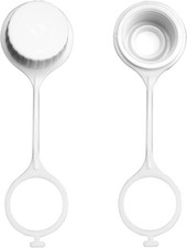 Cooler Threaded Drain Plug Caps with Tether White for Cooler Repair