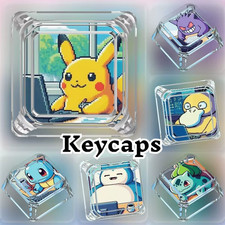 Pokémon Pikachu Charizard Charmander Gengar Transparent Single Mechanical Keycap