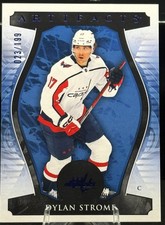 Dylan Strome 2023-24 Upper Deck Artifacts #93 Royal Blue #023/199 -Washington!