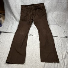 Levi  s 514 Corduroy Pants Men  s 34x32 Brown Khaki Chino Slim Straight