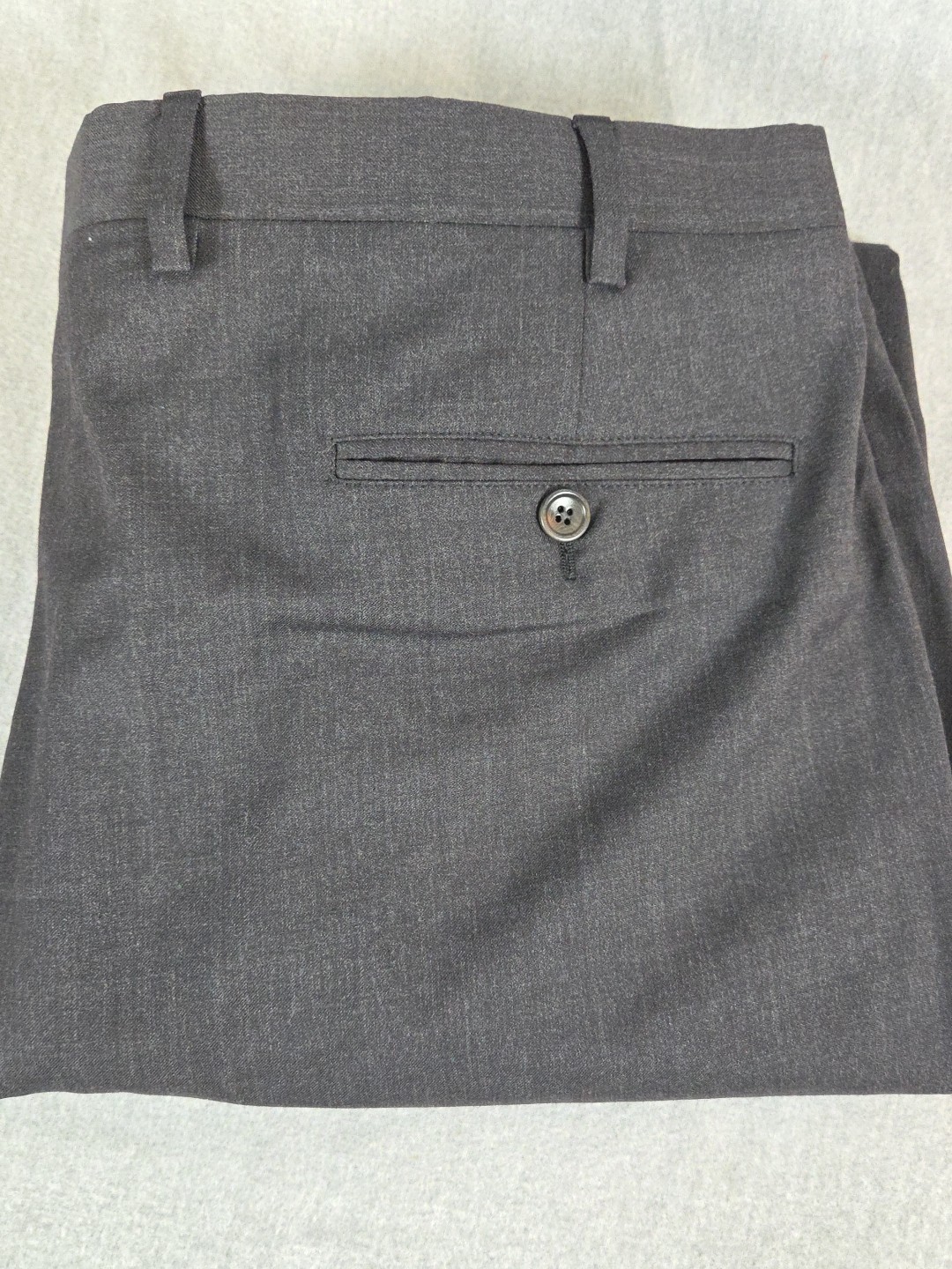 Brooks Brothers 1818 Fitzgerald Mens Wool Dress Suit Pants 40x30 Charcoal Lined thumbnail 11