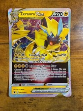 Carte Jumbo promozionali Holo Zeraora VSTAR SWSH265 Pokemon quasi come nuove