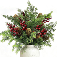 Tannenzweige KüNstlich 47Cm GrüN 6 StüCk Weihnachtsdeko Tannenzweig