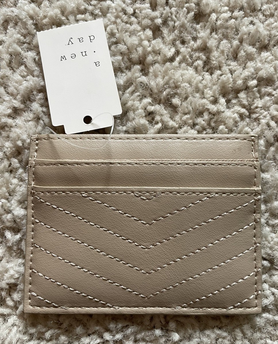 NEW Target Brand A New Day Basic Card Case Wallet (Tan) NWT | eBay