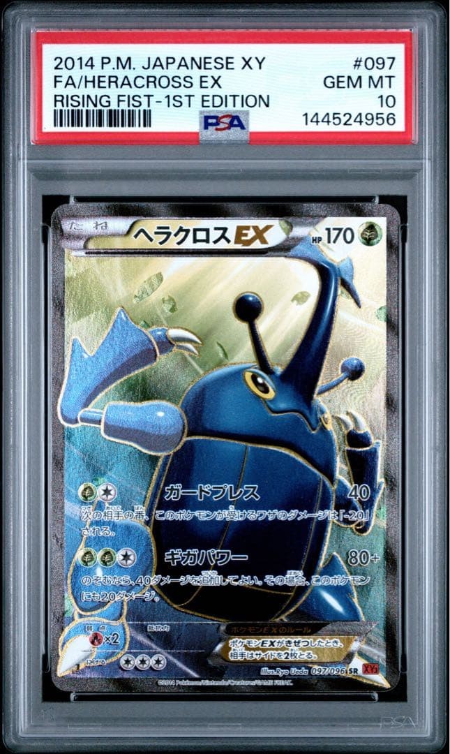 Pokemon Card [PSA10] Heracross EX sr xy3 Pokemon card