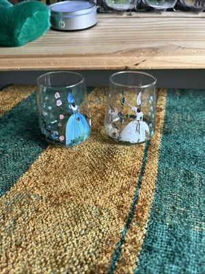 Ein Paar extrem seltene & einzigartige Eierschalen handbemalte Glasbecher Schnäppchen 