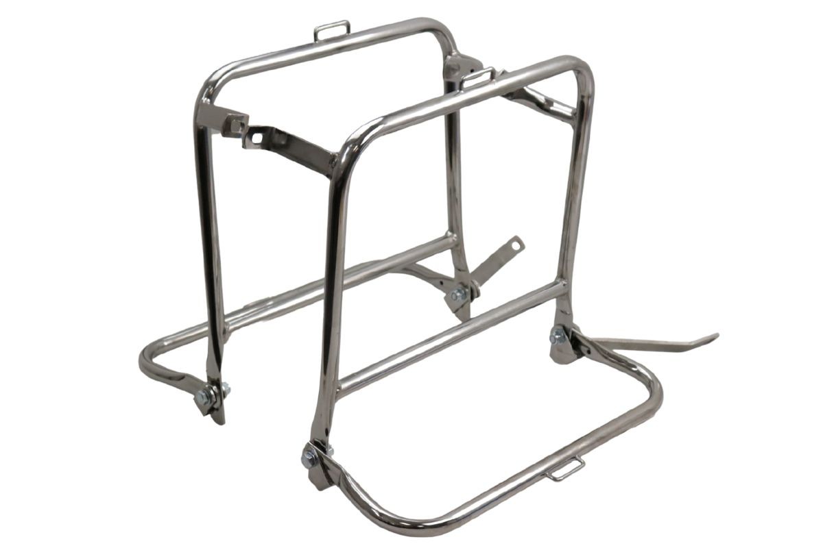 Side rack left & right (folding) for MZ ETZ 250 – chrome-plated