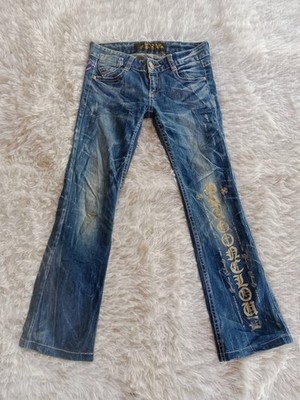 Red Pepper Bootcut Denim Jeans,Embroidered,y2k style | eBay