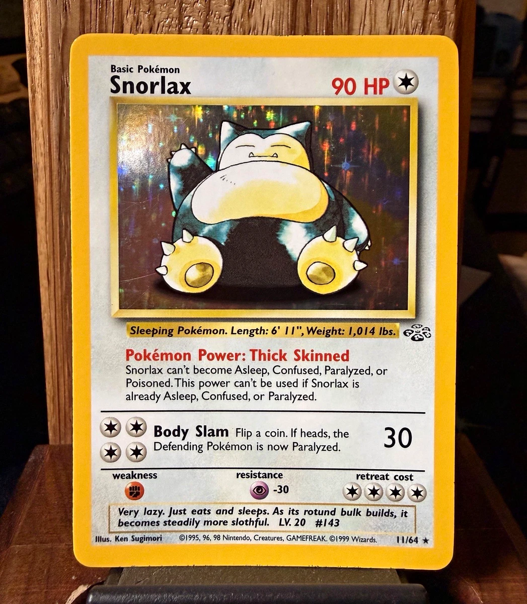 【希少】カビゴン Snorlax 11/67 旧裏 英語 25+ Snorlax 11/64 Jungle for sale | Updated Oct 2026