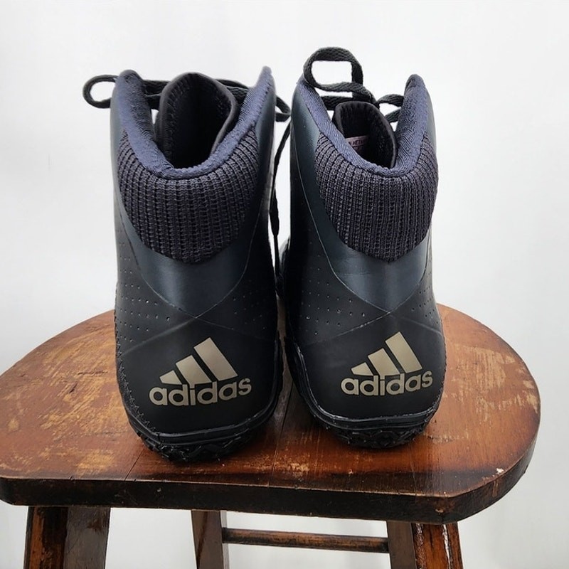 New NWOB Adidas Mat Wizard 4 Wrestling Shoes Size 9 Black  thumbnail 4