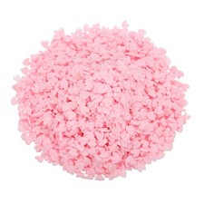 Fake Sprinkles, 100G Love Heart Resin Faux Sprinkles, Pink