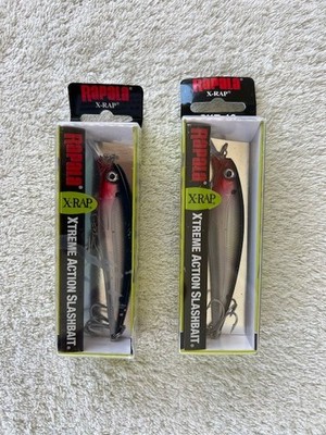 Lot of ''2'' Rapala X-Rap SXR-10 4'' Silver Saltwater Crankbait Jerk Bait Lure New