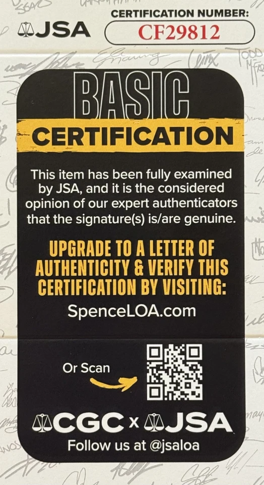 ANDRUW JONES SIGNED AUTO MLB BASEBALL ATLANTA BRAVES w/JSA Cert - Image 4 of 4