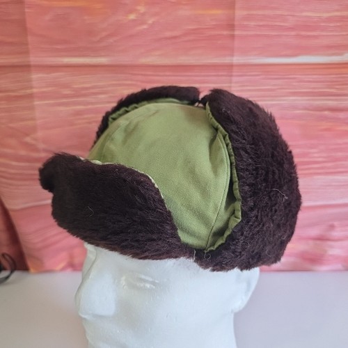 Vintage Chinese Fur Hat Cap Post WW2 / Korean War Era