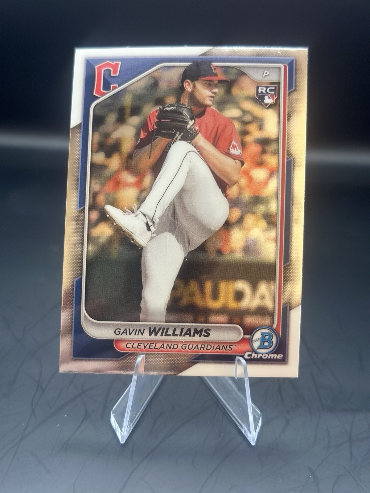 2024 Bowman Chrome Gavin Williams Rookie #77 Cleveland Guardians RC