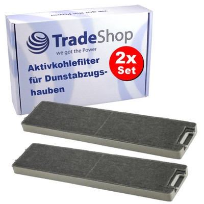 2x Aktivkohlefilter für Miele DA 3160, DA 3166, DA 3180, DA 3190, DA 3196
