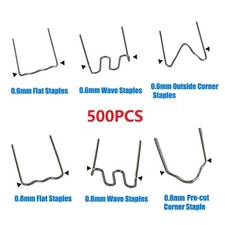 500*Hot Staples For Car Bumper Fe-nder Welder Stapler Plastic Welding Repair
