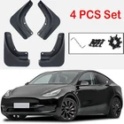 4pcs Mud Flaps for Tesla Model Y 2021-2024 No Drilling Required Splash Guards US