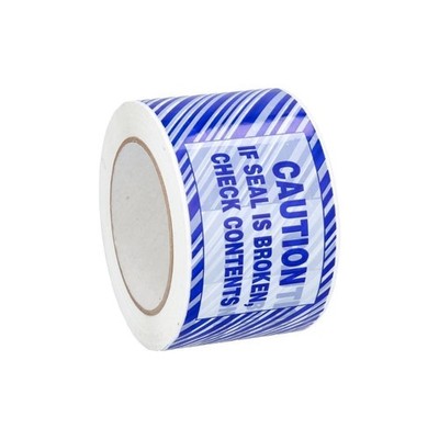 Blue Tamper Evident Security Tape 2.83 Inch x 110 Yards 1.9 Mil 864 Rolls