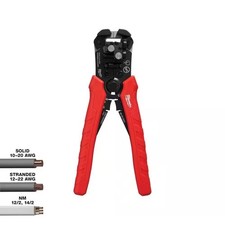 Milwaukee Self-Adjusting Wire (Stripper/Cutter) with Comfort Grip multiple wire