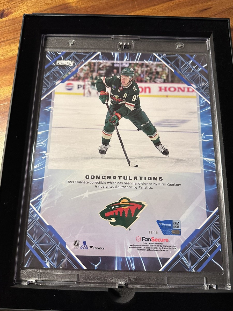 2026 Fanatics Under Wraps NHL Emanate Kirill Kaprizov Blue 08/10