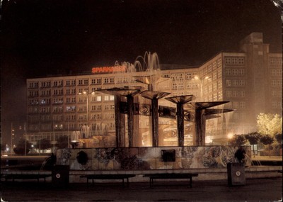 Alexanderplatz Berlin East Germany vintage postcard q447