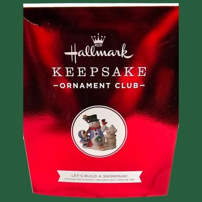 Hallmark Keepsake Ornament Club Exclusive Let's Build a Snowman 2018 Ornament