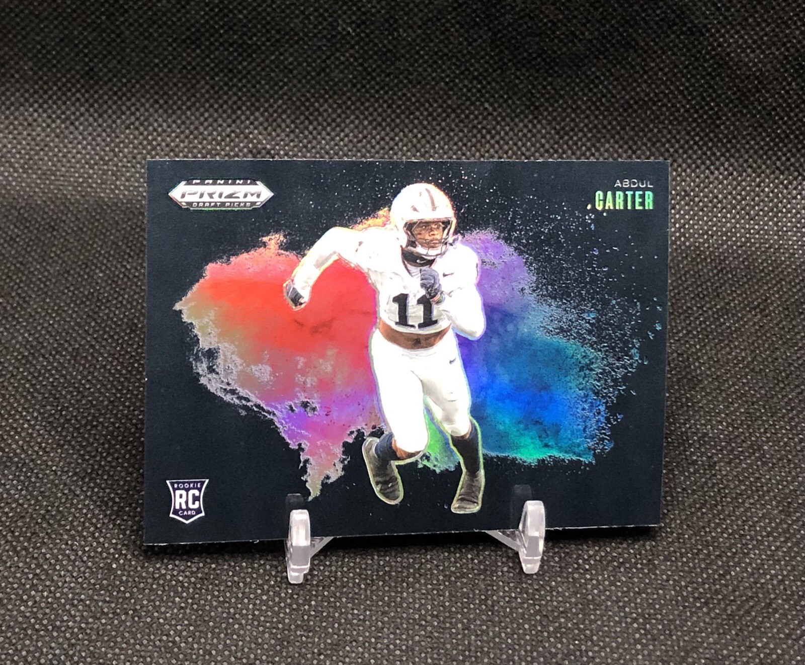 2025 Prizm Draft Picks Abdul Carter BLACK COLOR BLAST SSP CASE HIT RC No. 20 📈