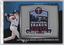 2010 Topps Manufactured Commemorative Patch Joe Mauer #MCP99 Patch HOF