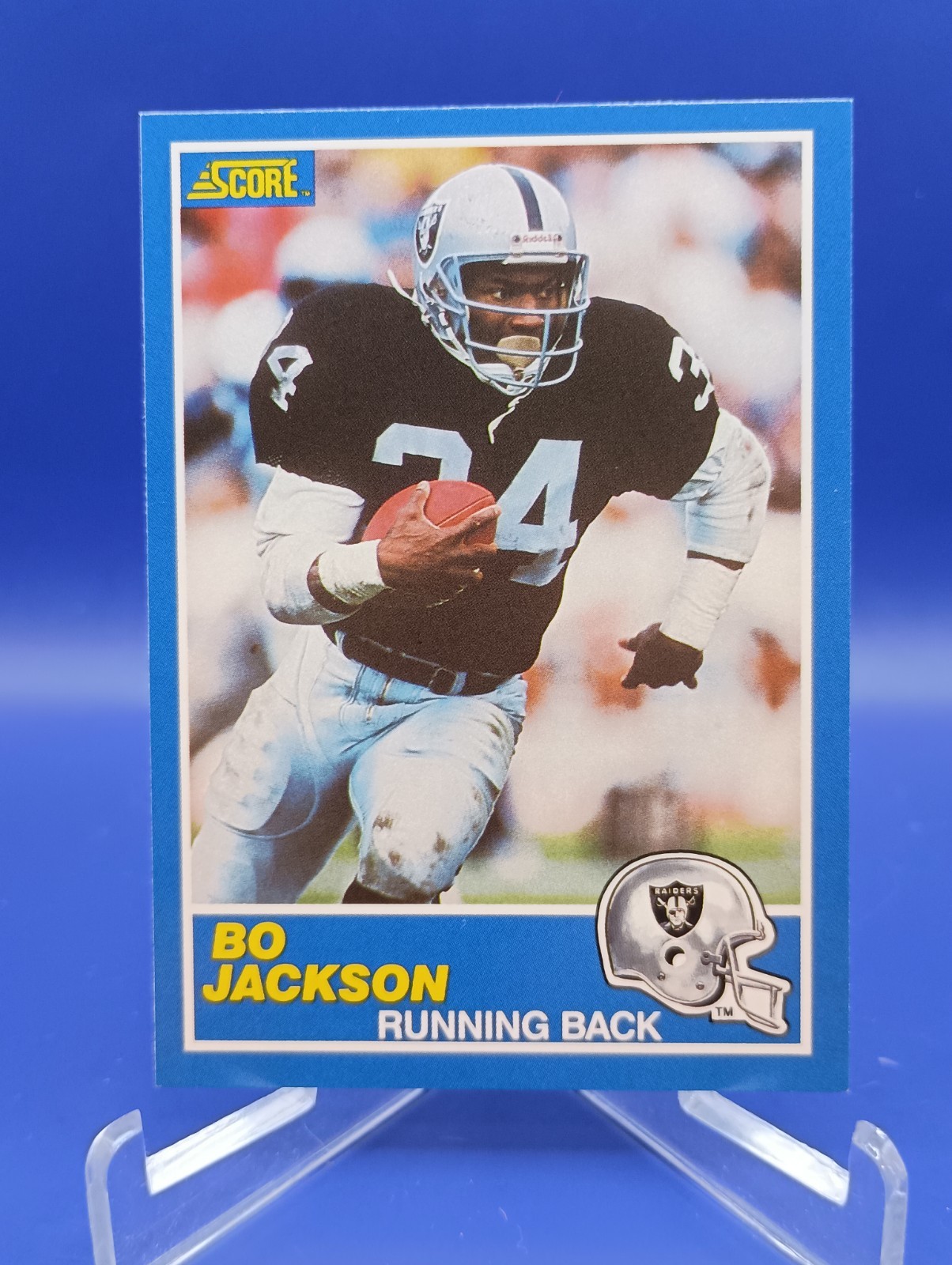 1989 Score Bo Jackson #2 LOS ANGELES RAIDERS NM Or Better 