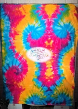 Indiania Hoosiers Tye-Dye Spiral Fleece Blanket 56x69 Collegiate NCAA Tailgate