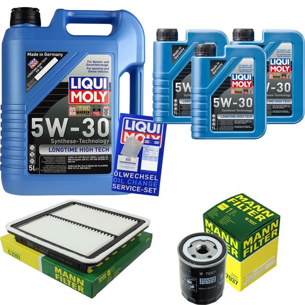 Mann Inspektionspaket 8L Liqui Moly Longtime 5W-30 FüR Subaru Forester 2.0 D AWD-image