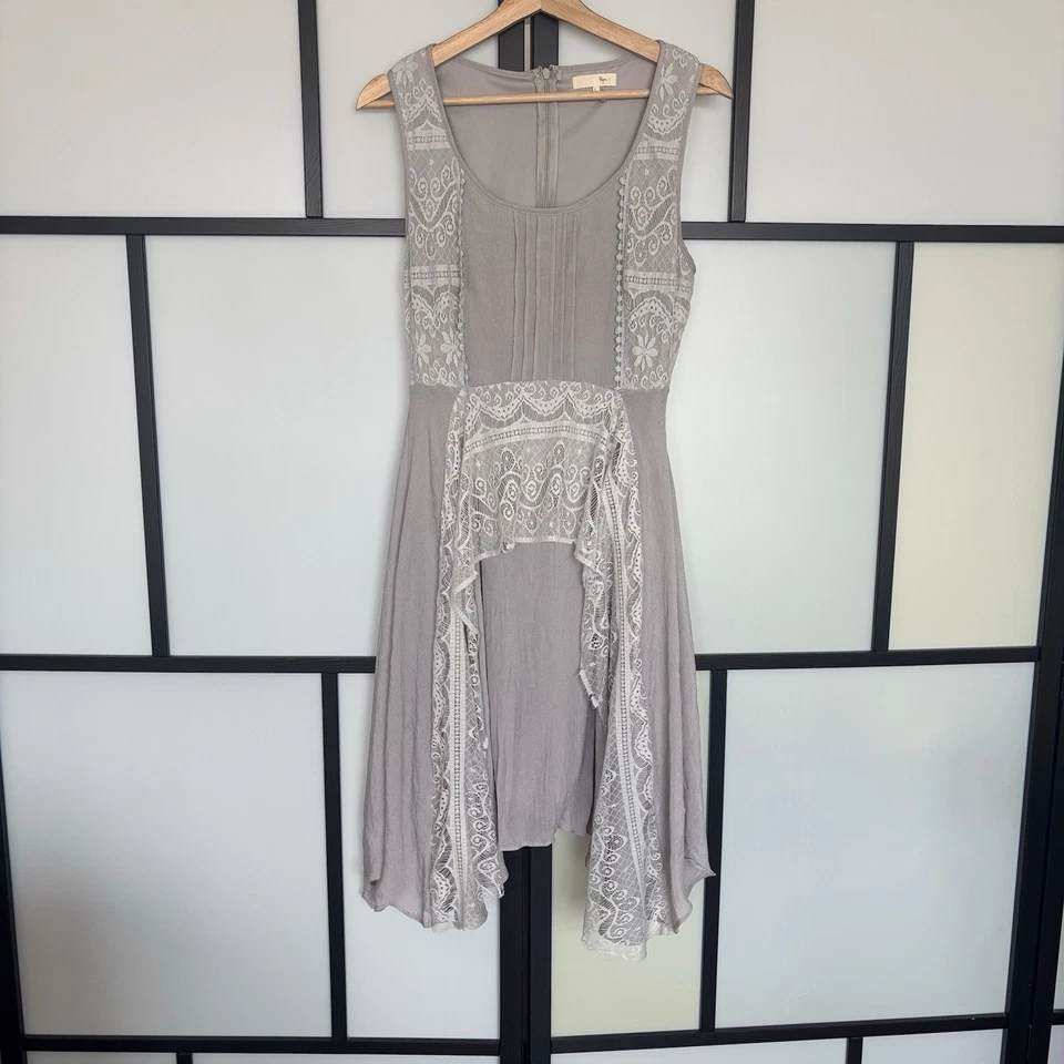 De colección RYU Anthropologie Vestido Campesino Encaje Boho Romántico Para Mujer Grande Y2K Casa de Campo Foto 3 de 4