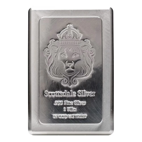 1 Kilo Scottsdale Stacker Silver Bar 999 Fine Silver