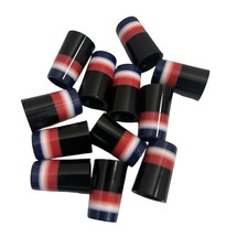 12 Pack USA Designer Ferrules Red White Blue Fits .355 and .370 Irons READ