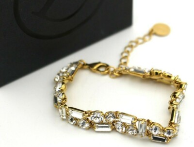 PIPPA JEAN CHAMPAGNE ON ICE BRACELET ARMBAND GOLDTON GLAS B277WT (c)