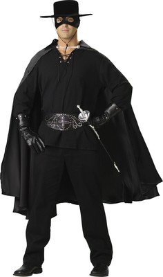 Bandido Elite Collezione da Uomo Adulto Costume Zorro Bandito Nero  Halloween | eBay