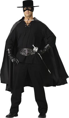 Bandido Elite Collezione da Uomo Adulto Costume Zorro Bandito Nero  Halloween | eBay