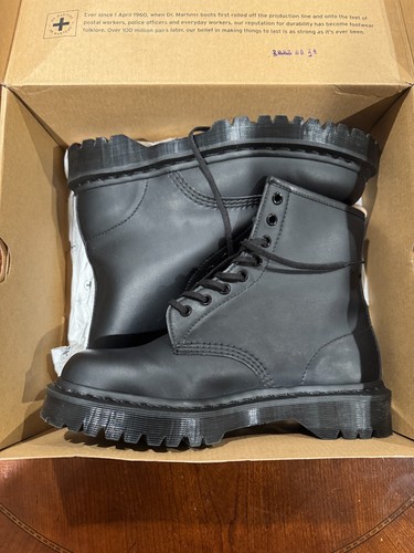 DISCONTINUED BOOT dr martens bex 1460 mono US Men size 9 Woman 10 UK Mens 8