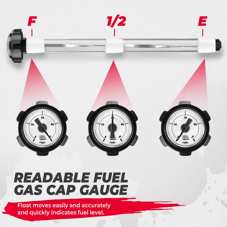 16" Para Polaris Ranger 400 500 700 Tanque de Combustible Gas Gasolina Tapón Calibre 1240119 UTV XP Foto 3 de 4