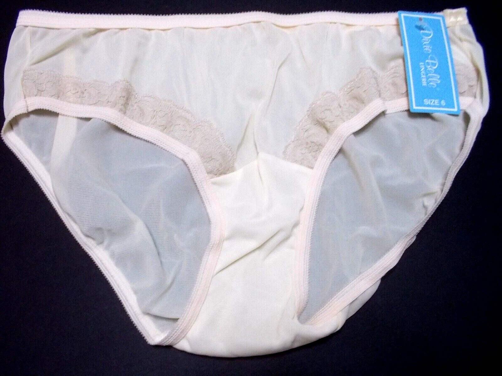Vintage Dixie Belle 100 Nylon Lace Trim Bikini Panty… Gem