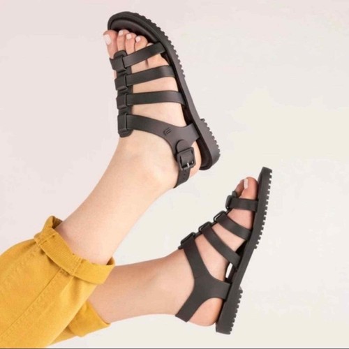 Melissa Rare Flox Black Jelly Gladiator 