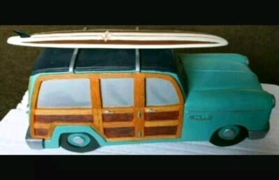Fossil Deko Auto mit Surfbrett