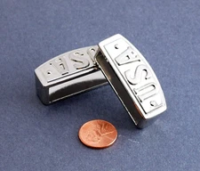 New  1 1/2" 38mm belt keeper(2 pcs set)(#L18B) for man/women brush nickel finish