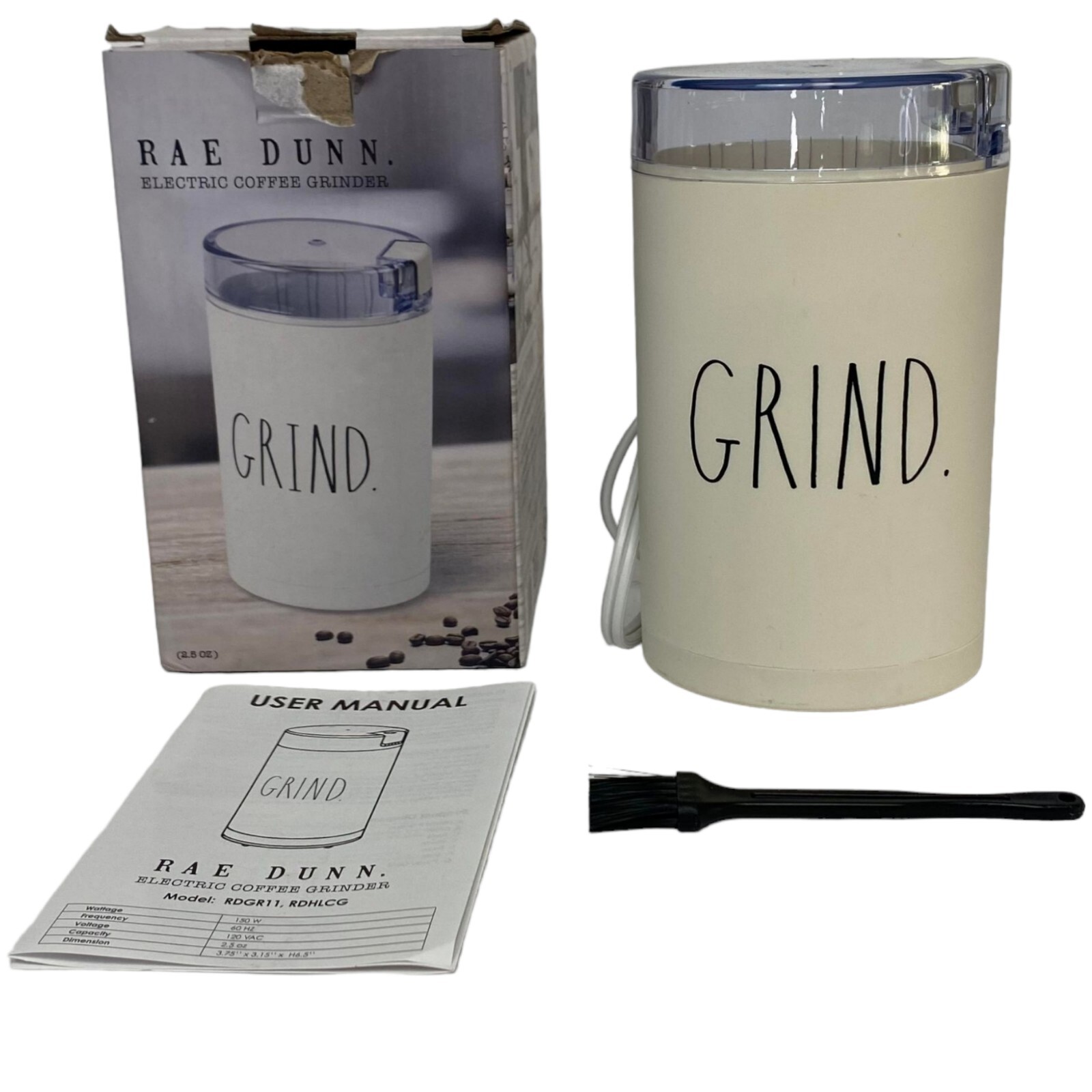 Rae Dunn by Magenta Electric Coffee Grinder &Pine Tree PINE Coffee Tea