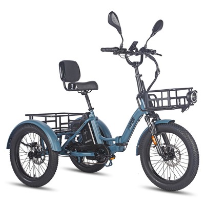 Fafrees Elektro Dreirad 500W 23.45AH E-Bike 3 Rädern E-Fahrrad Tricycle F20 Mate